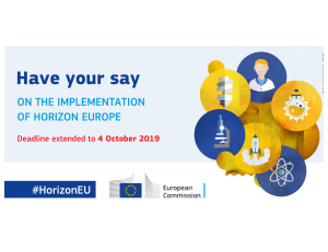 Ankieta konsultacji dotycząca wdrażania Horyzontu Europa